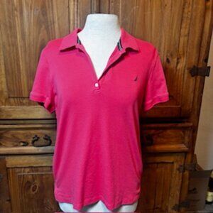 Nautica Coral Short-Sleeve Polo Shirt - Size XL